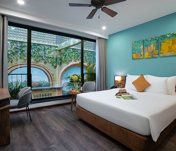 【ダナン】ビーチまでアクセスのよい4つ星ホテル／デラックスルームは1泊49万VND+／「チーハウスダナンホテル&アパートメント /Chi House Danang Hotel & Apartment」