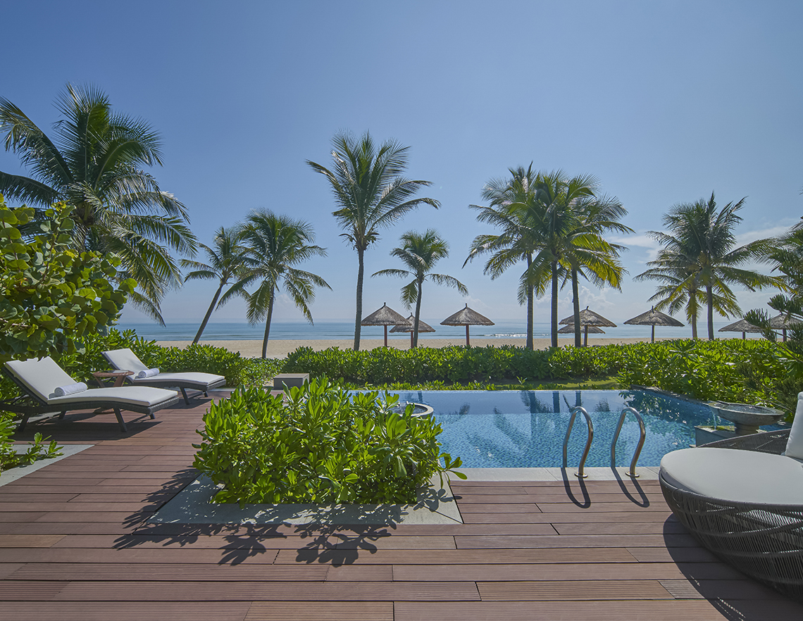 122軒のヴィラを完備したビーチリゾート５連泊以上ならヴィラ1泊750万VND++～「ダナンマリオットリゾート&スパ、ノンヌオックビーチヴィラズ／Danang Marriott Resort & Spa, Non Nuoc Beach Villas」
