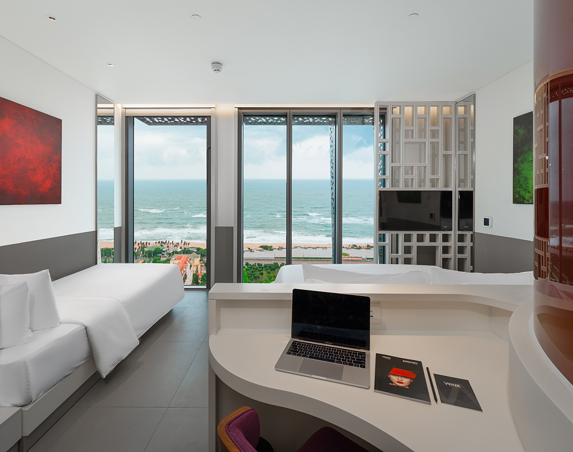 トゥイホアの20階建て4つ星ホテル開業記念特別プラン1泊68万8000VND「ウィンクホテルトゥイホアビーチ／Wink Hotel Tuy Hoa Beach」