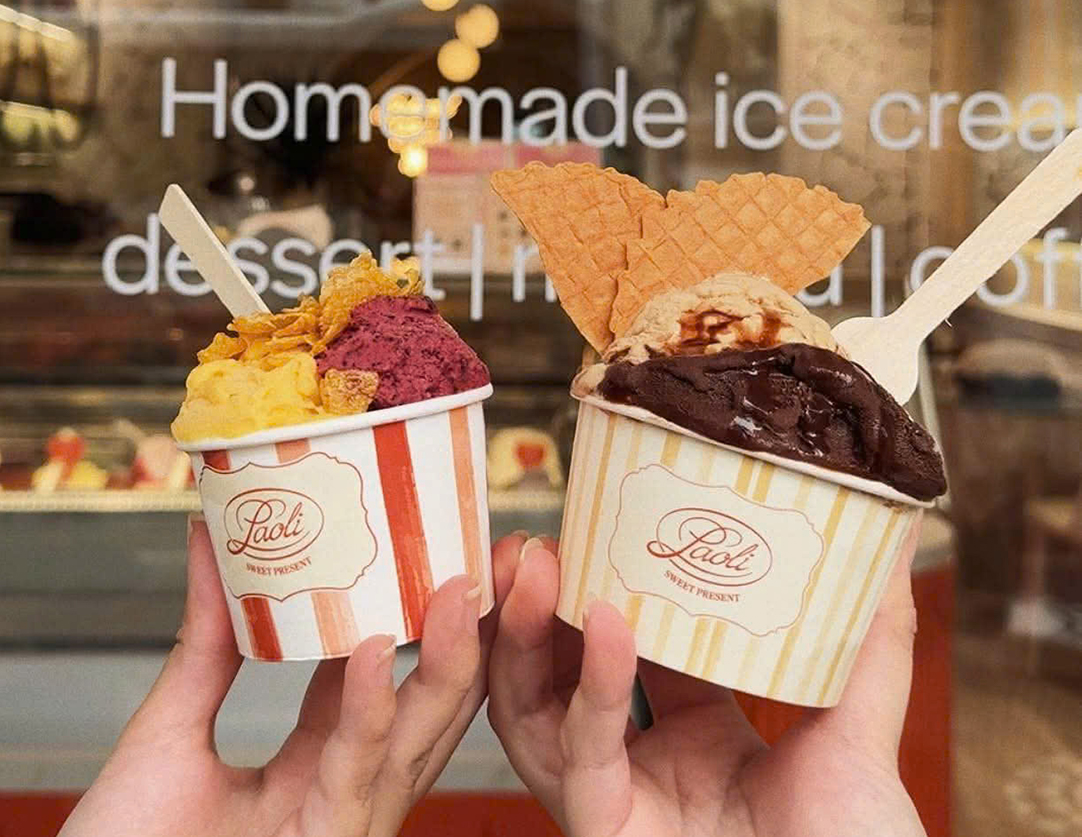 ホームメイドジェラートが一押しのスイーツショップ「パオリスイートプレゼント／Paoli Sweet Present」