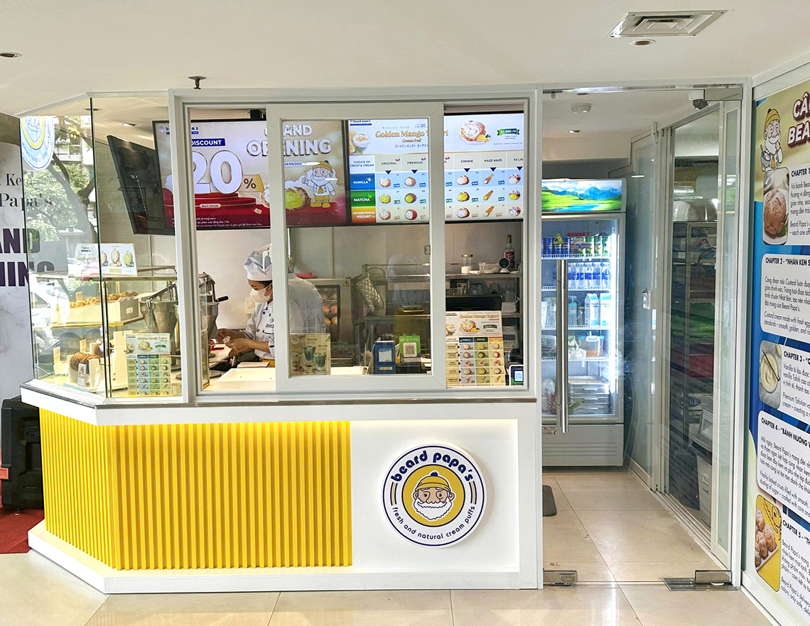 日本発のシュークリーム店、ダナンに登場「ビアードパパ／Beard Papa」