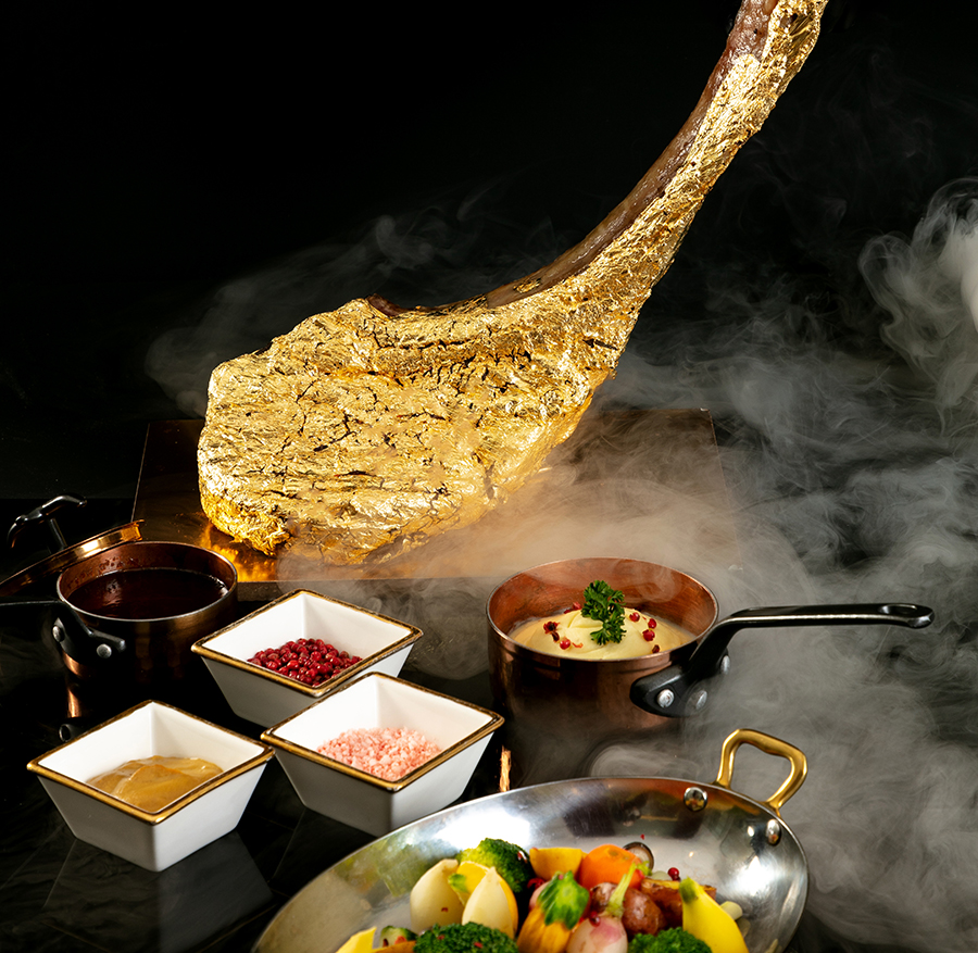 黄金ホテルの黄金レストランで 黄金料理をぜいたくに味わう！「エフトゥエンティナインゴールデンビーフレストラン／F29 Golden Beef Restaurant」