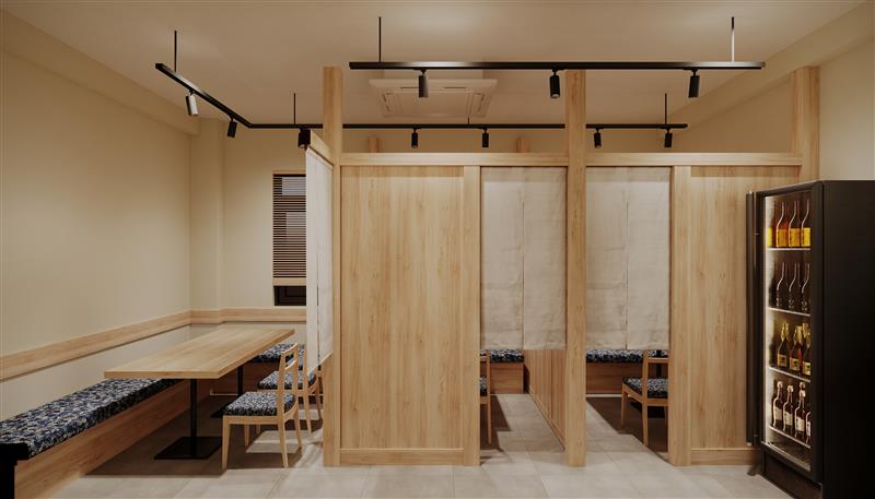 路地奥の「寿司どんちゃん」 3階に半個室が新設