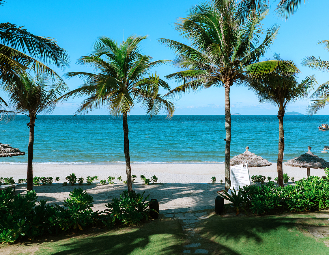 プライベートビーチ付きのリゾートホテル 18時までのレイトチェックアウトが無料「ブティックホイアンリゾート／Boutique Hoi An Resort」