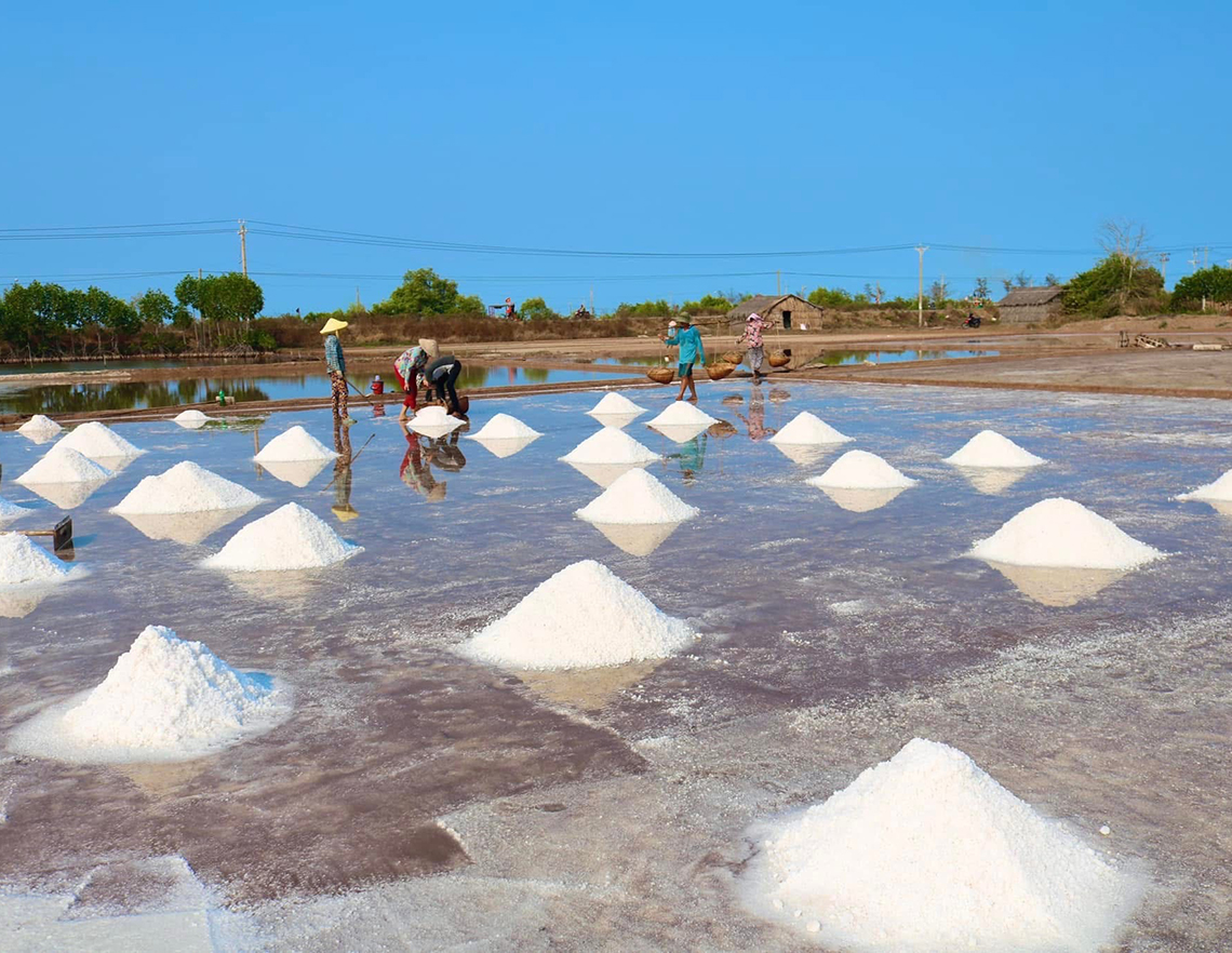 ベトナムの天日塩